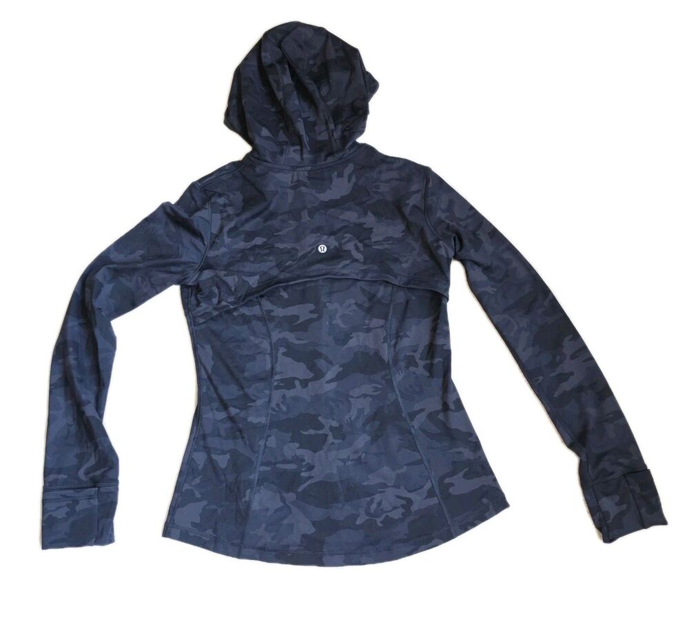 Lululemon Hooded Define Jacket Heritage 365 Camo Deep Coal, Size 10 - Picture 8 of 11